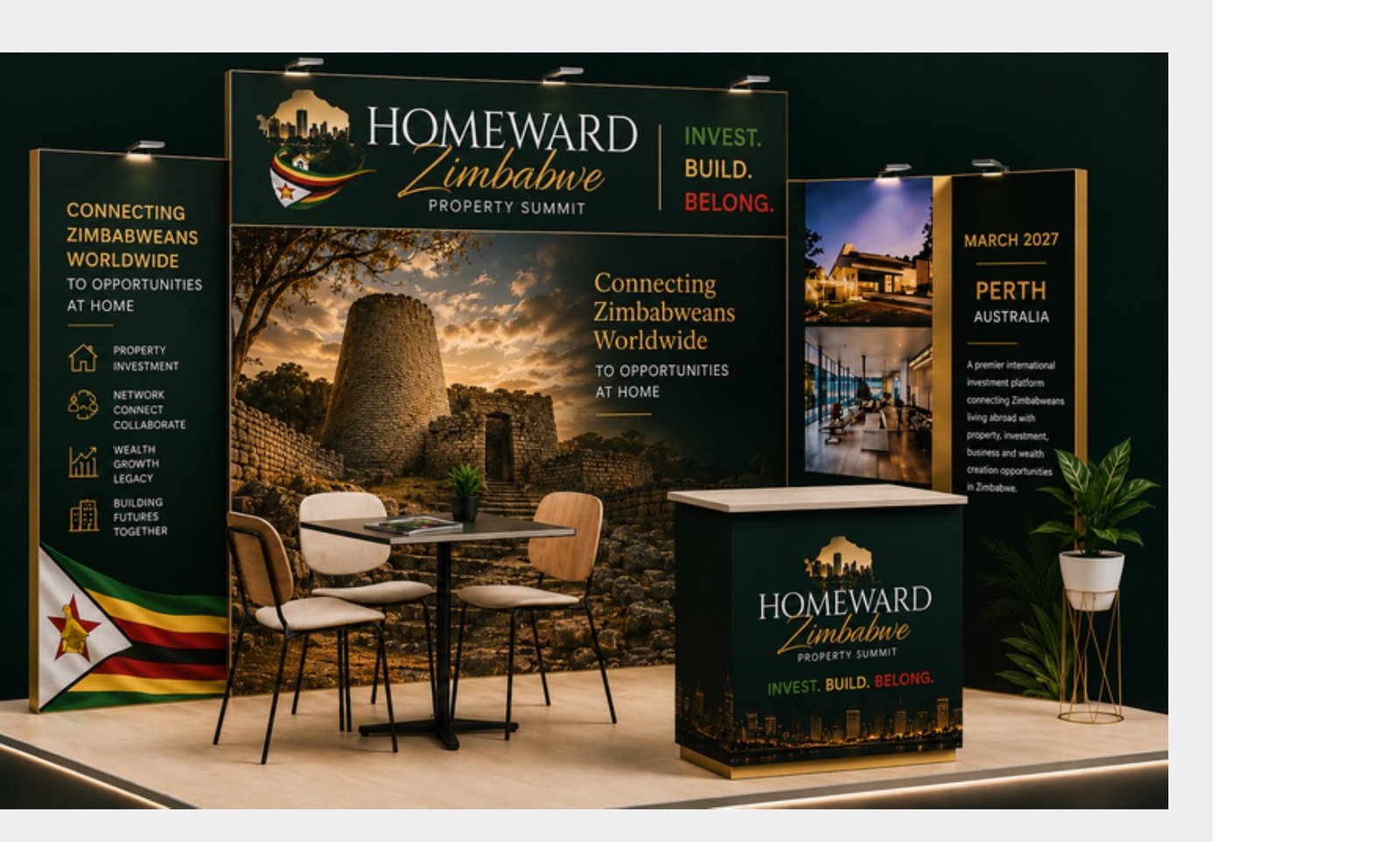 Homeward Zimbabwe exhibition stand